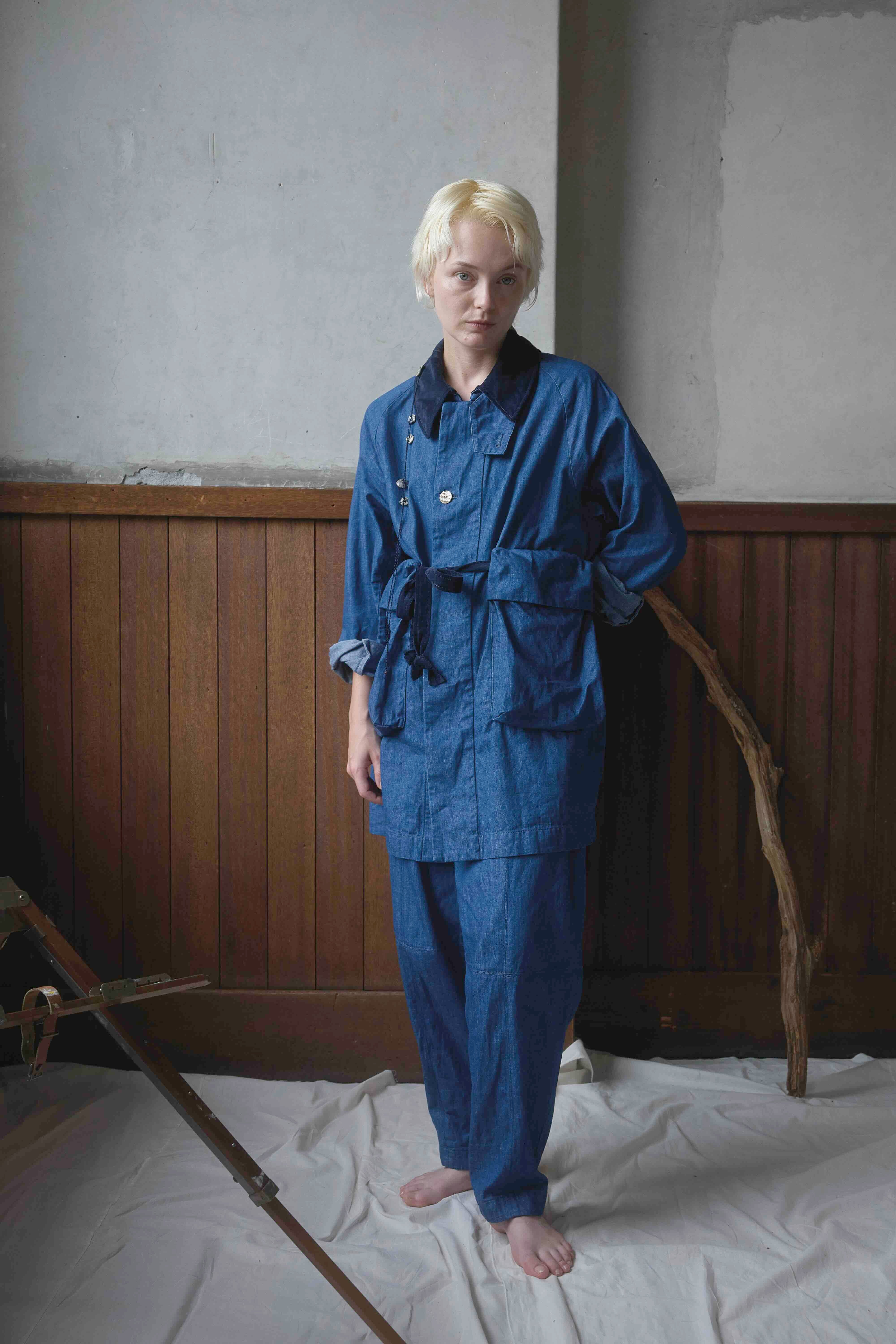 The Barrel Work Trousers Denim ― AS YET UNNAMED.