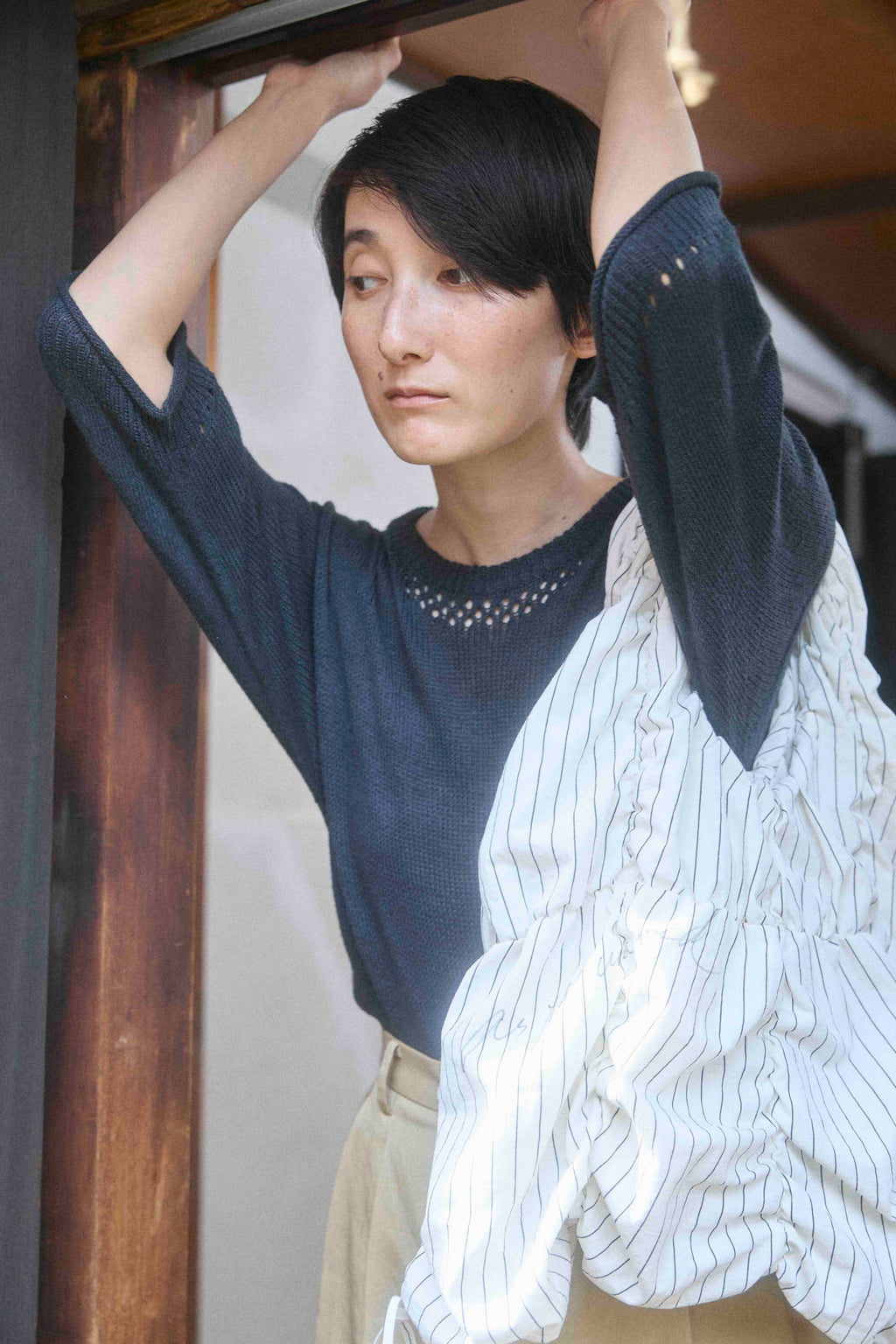 The summer knit made in Peru / Tangis Cotton / Black