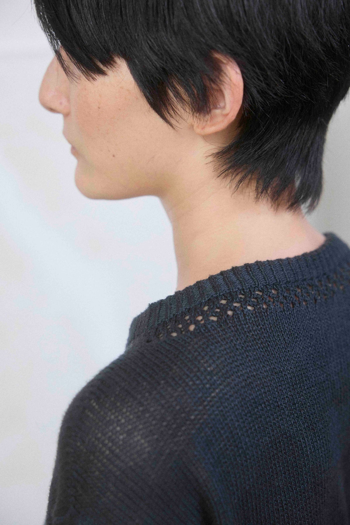 The summer knit made in Peru / Tangis Cotton / Black