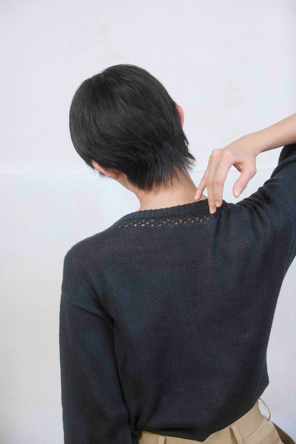 The summer knit made in Peru / Tangis Cotton / Black