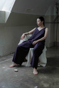 The essential line -The 3 tucks wide pants- / dahlia purple