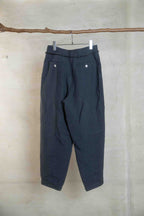 deep navy バレルワークトラウザーズ ディープネイビー リネン100% 日本製 AS YET UNNAMED.