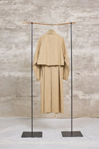 The walking coat / Cotton Linen Twill / Beige