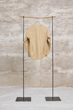 The V neck shirts / Cotton Linen Twill / Beige