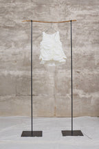 The gathered tank top / Cotton / White