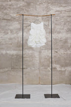 The gathered tank top / Cotton / White